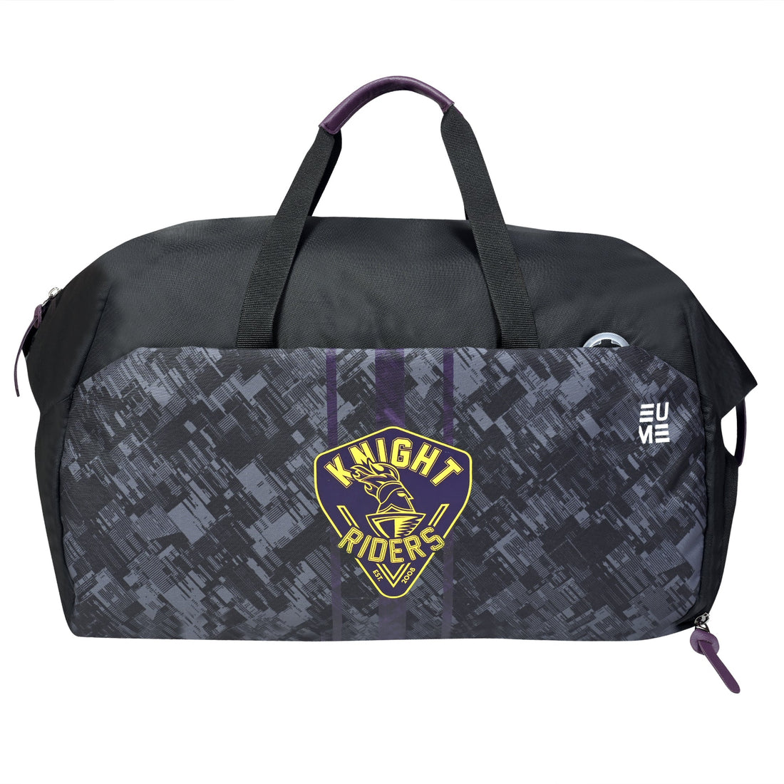 EUME Kolkata Knight Riders 33L duffle bag with shoe compartment.