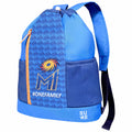 EUME Mumbai Indians 19L Drawstring Backpack in vibrant blue design.