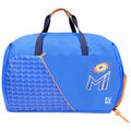 EUME Mumbai Indians MI duffle bag with shoe compartment in blue.