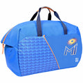 EUME Mumbai Indians MI Duffle Bag with Shoe Compartment in blue.