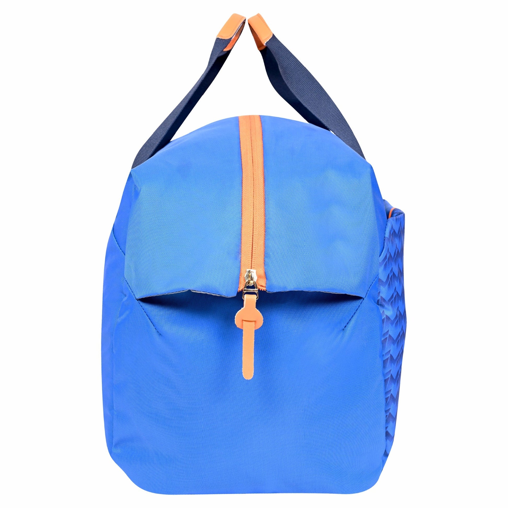 EUME Mumbai Indians duffle bag with shoe compartment in blue.