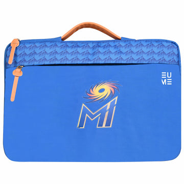 EUME Mumbai Indians 15.6 Inch Laptop Sleeve in blue design.