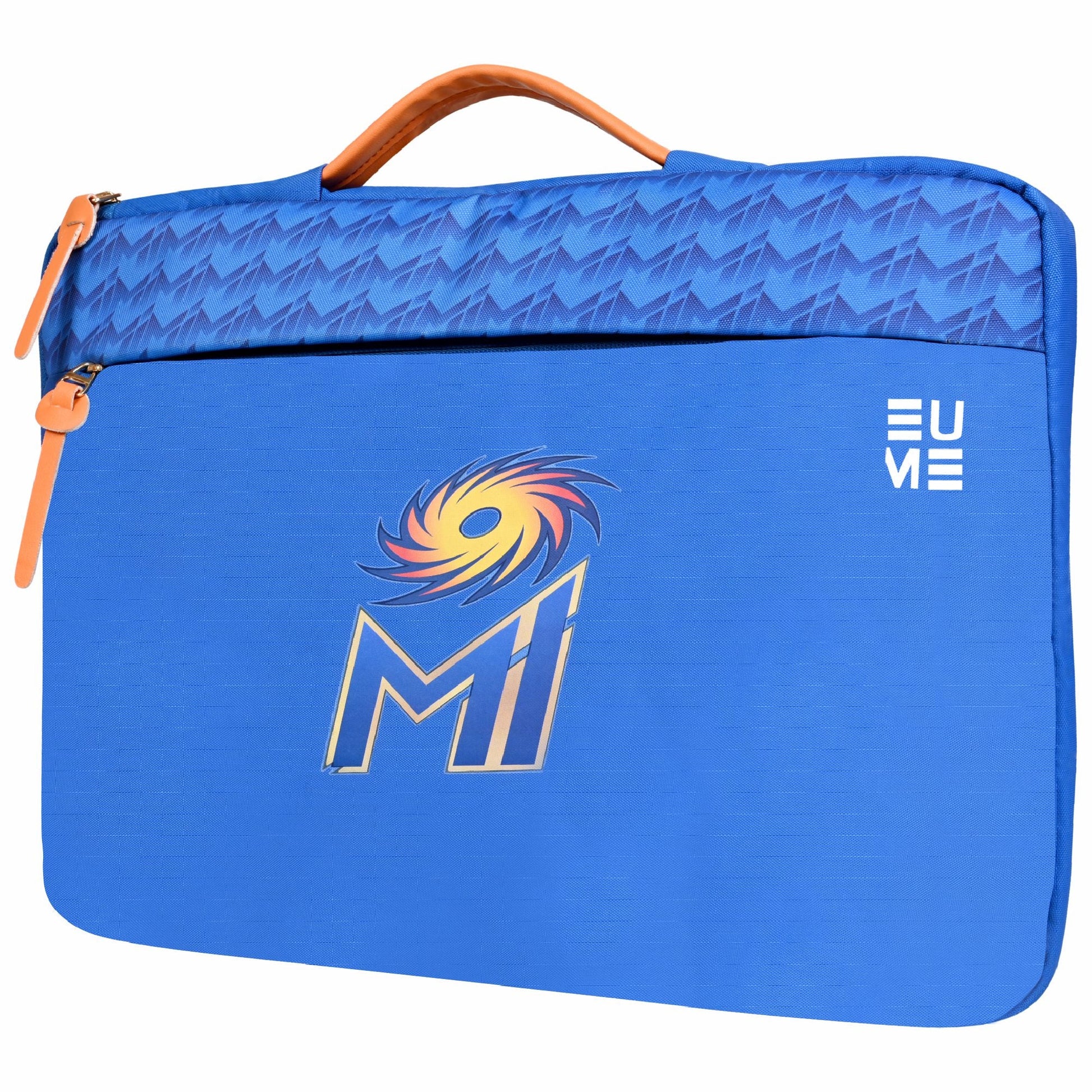 EUME Mumbai Indians 15.6 Inch Laptop Sleeve in vibrant blue color.