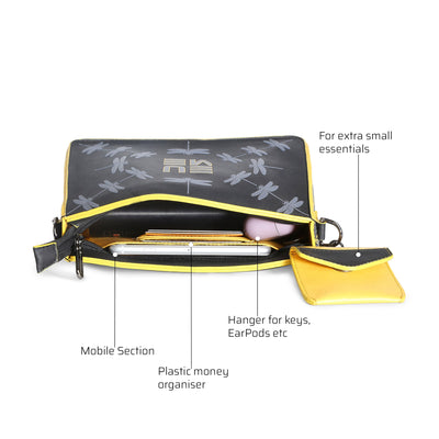 Damsel Saddle 2-in-1 detachable Handbag