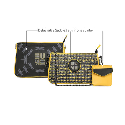 Damsel Saddle 2-in-1 detachable Handbag