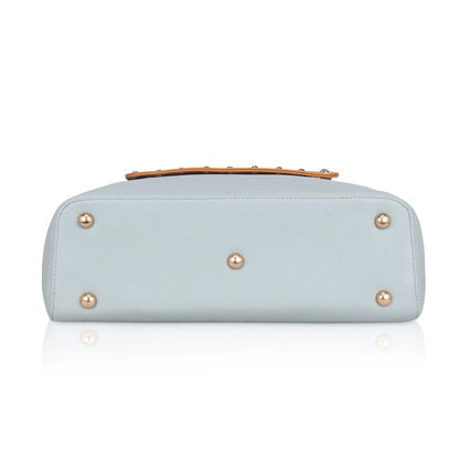 Orchid single sling laptop tote bag, stylish design with gold accents.