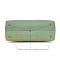 Broadwing Laptop Handbag bottom view with protective metal studs.