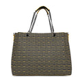 Flapper Laptop Handbag with stylish pattern and dual handles.