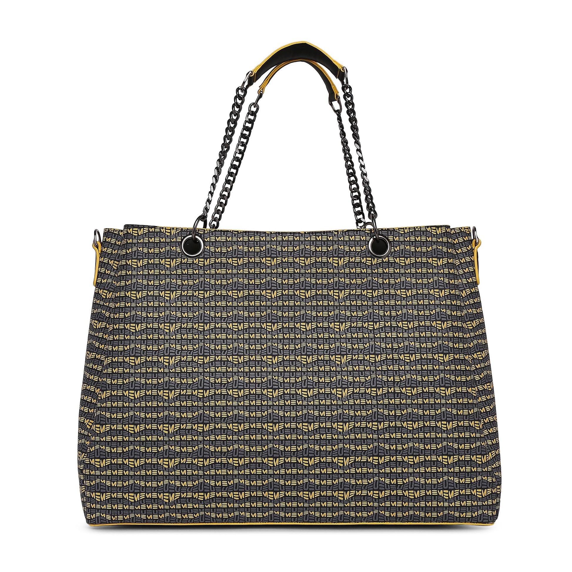 Flapper Laptop Handbag with stylish pattern and dual handles.