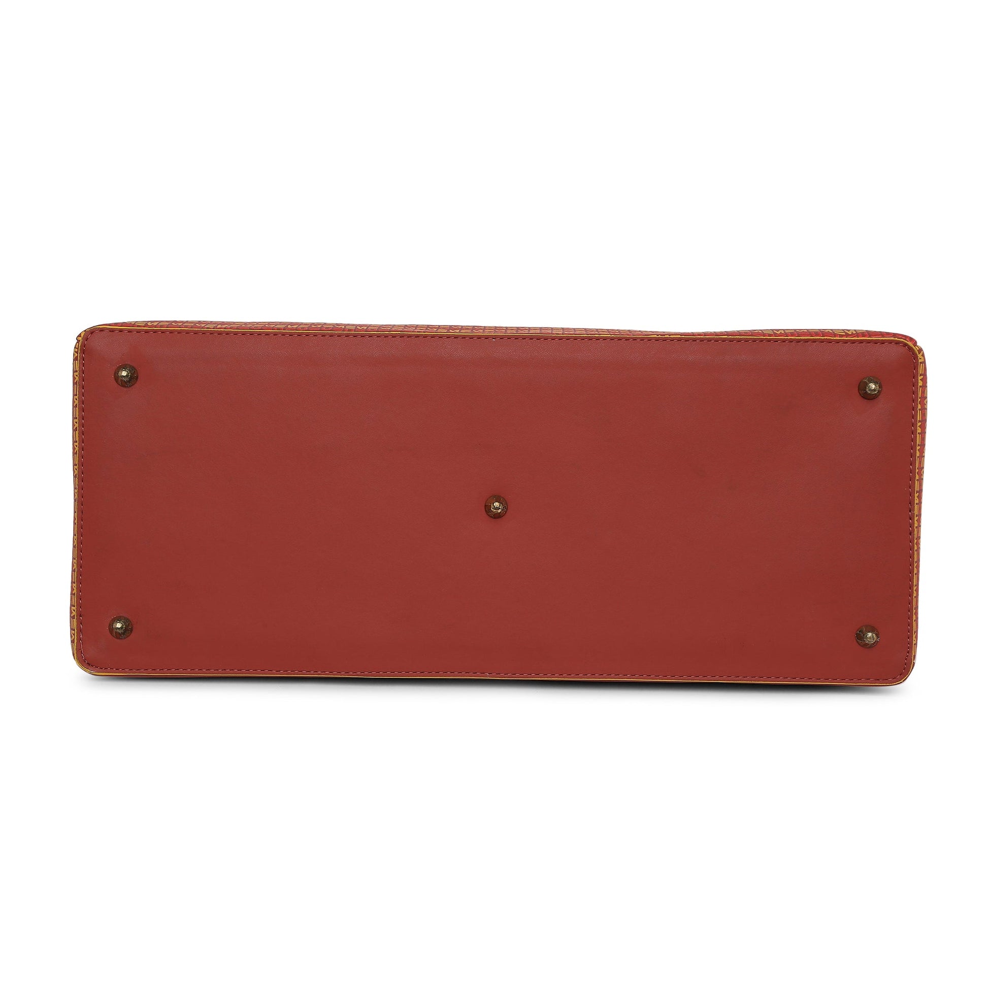 Sleek red Flapper Laptop Handbag base with stylish hardware.