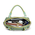 Skimmer Tote Handbag filled with essentials, stylish and functional design.