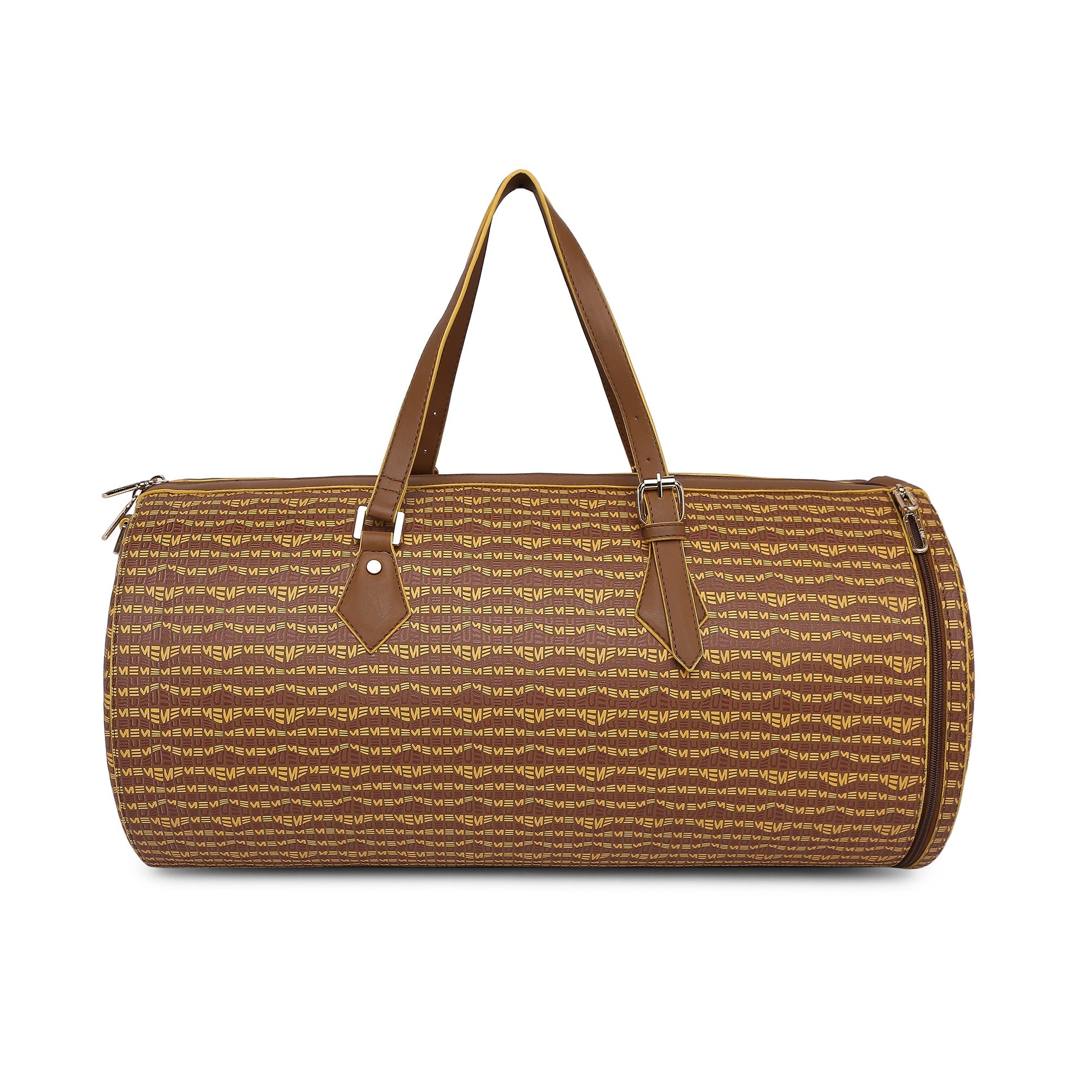 Chopper Duffel Bag with stylish pattern and durable leather straps