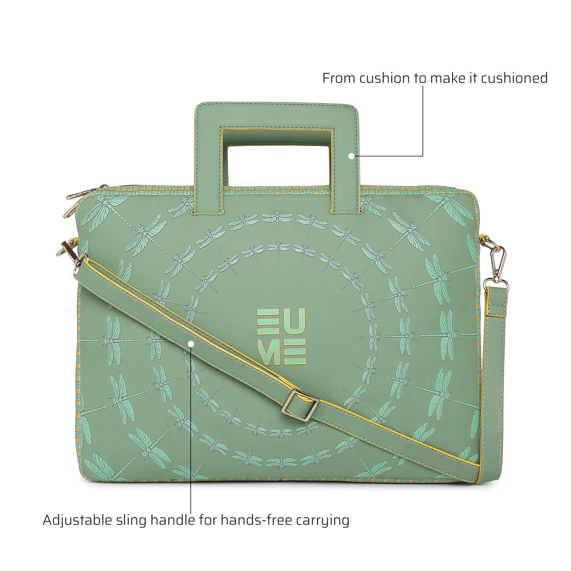 Dasher Laptop Sleeve with adjustable sling handle and cushioned design.