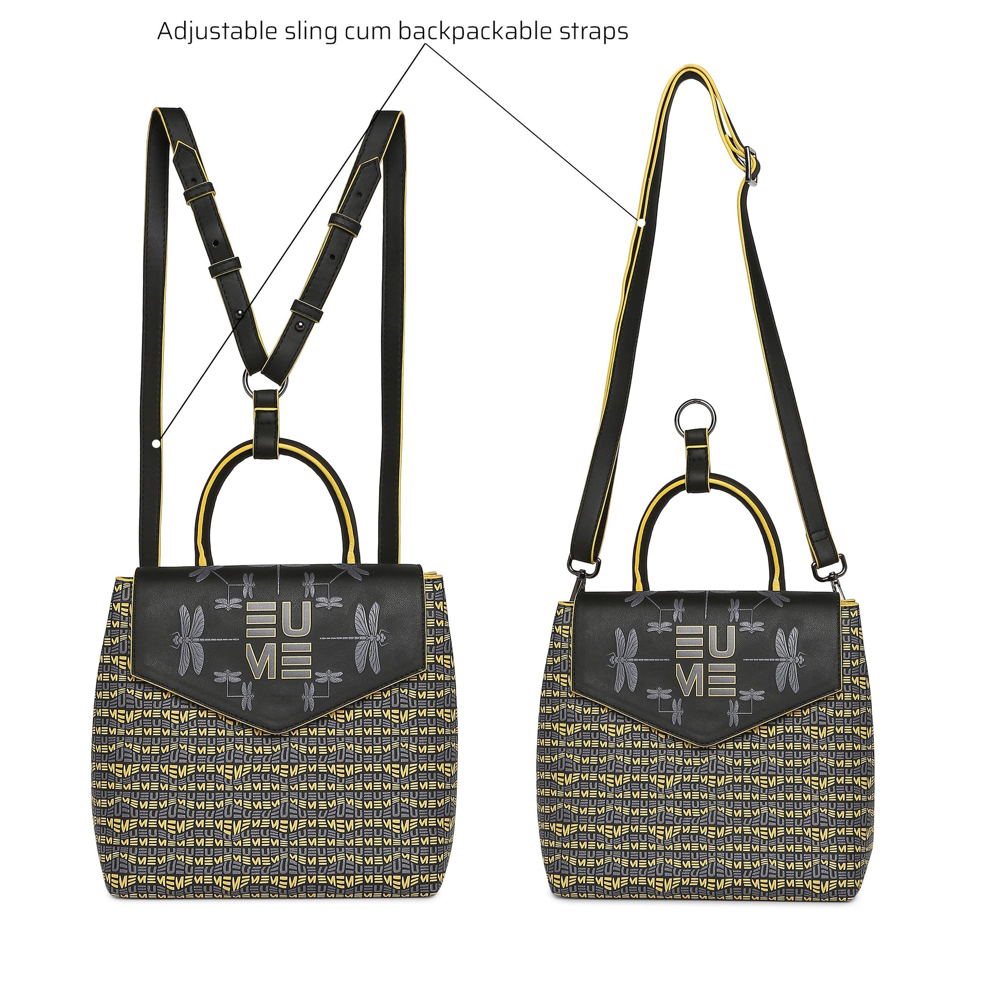 Petal-tail Sling Handbag with adjustable straps for stylish convenience.