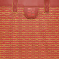 Cruiser Shoppers Handbag with vibrant red and yellow pattern design.