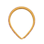 Gabbi Hairband in yellow and maroon stylish design.