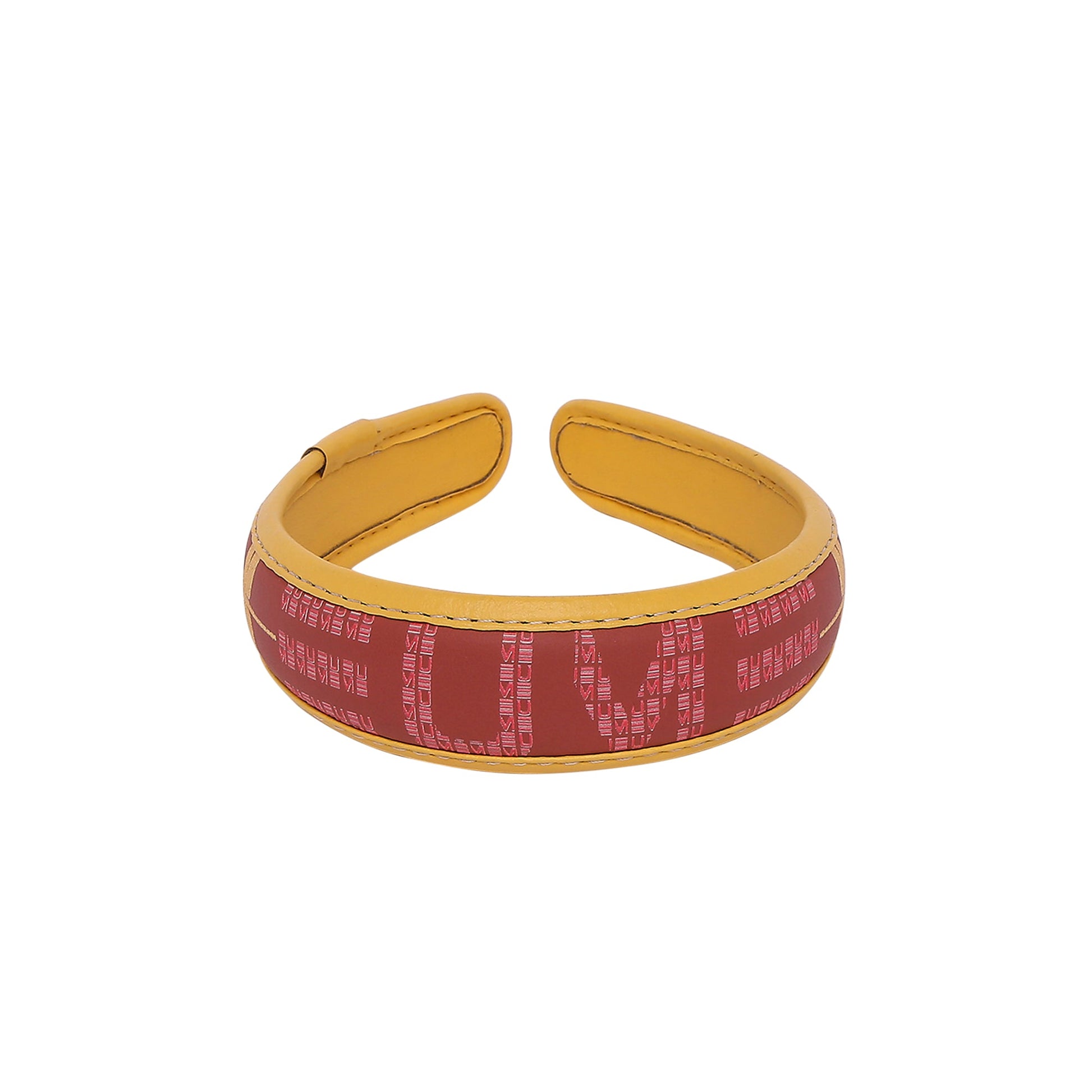 Peppy Hair Band in vibrant red and yellow colors.