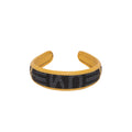 Stylish black and gold Peppy Hair Band for effortless fashion.