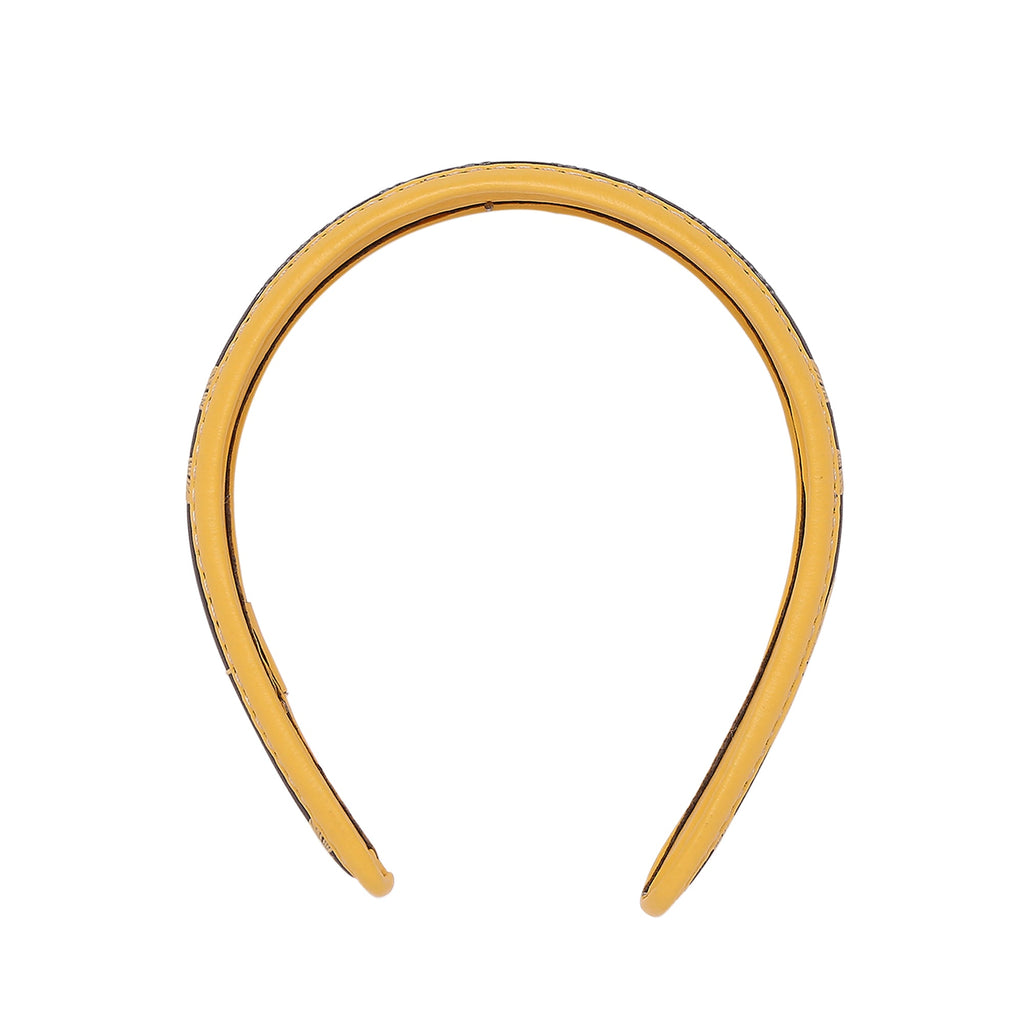 Gabbi Hairband in vibrant yellow, stylish and comfortable hair accessory.