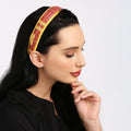 Stylish Peppy Hair Band worn by a woman with long black hair.