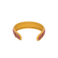 Lola hairband in vibrant yellow and red design for stylish accessorizing.