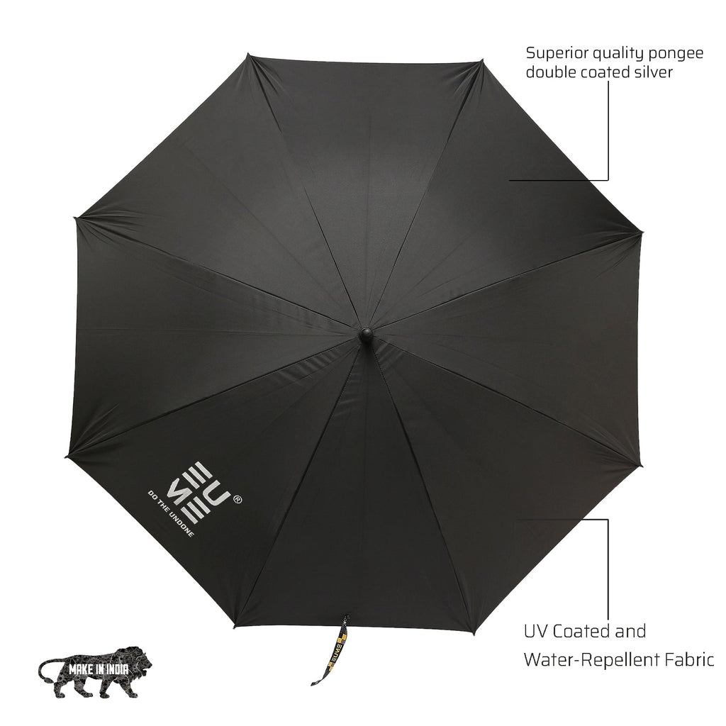 EUME Jumbo 32" Straight HO Umbrella with UV protection and water-repellent fabric.